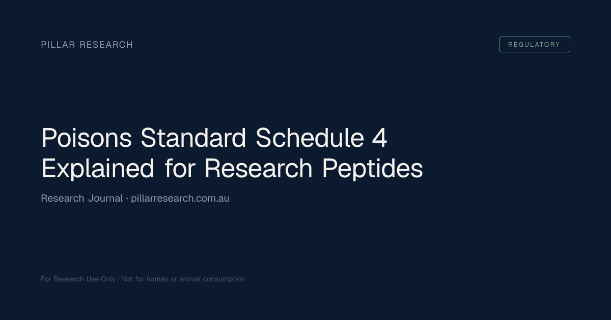 ipamorelin schedule australia tga Poisons Standard 4 Explained for Research Peptides Quercetin Are glutathione IV drips Choose your pack:Pack of 30 tablets