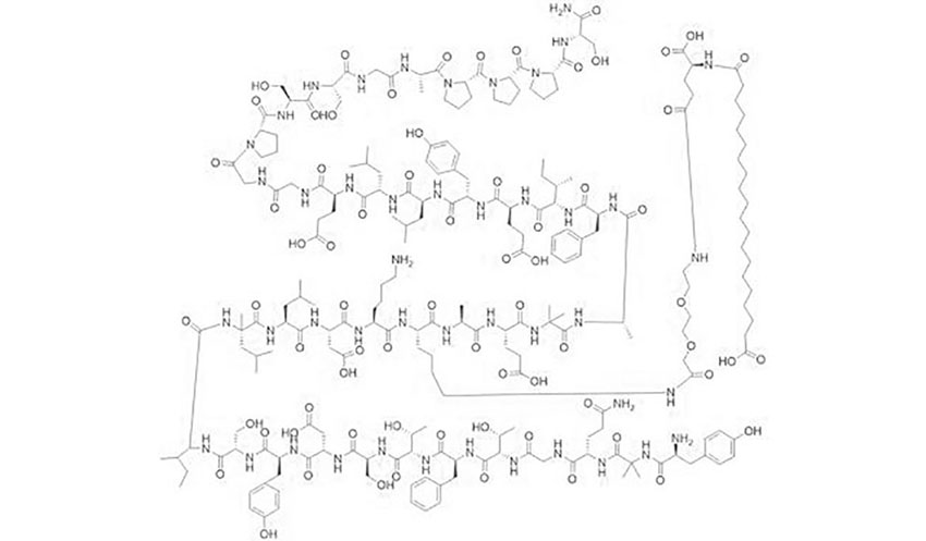 Retatrutide 10mg chemical structure